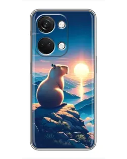 Чехол для OnePlus Nord 3 5G с картинкой «Закат солнца с капибарой» Чехол для OnePlus Nord 3 5G с картинкой «Закат солнца с капибарой»