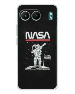 Чехол для OnePlus Nord 4 с картинкой «NASA — шагаем по Луне» Чехол для OnePlus Nord 4 с картинкой «NASA — шагаем по Луне»