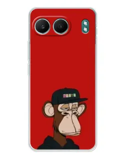 Чохол для OnePlus Nord 4 з картинкою «Bored Ape — червоний фон» Чохол для OnePlus Nord 4 з картинкою «Bored Ape — червоний фон»