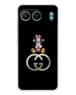 Чехол для OnePlus Nord 4 с картинкой «Минни Маус на лого»