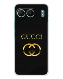 Чехол для OnePlus Nord 4 с картинкой «Золотой логотип Gucci»