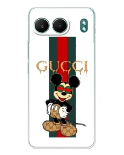 Чехол для OnePlus Nord 4 с картинкой «Микки Маус Gucci — полосы»