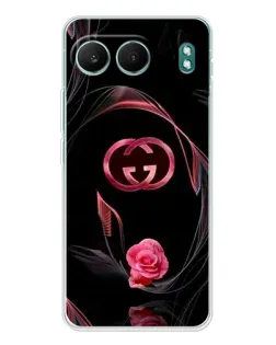 Чехол для OnePlus Nord 4 с картинкой «Gucci — неоновая роза»