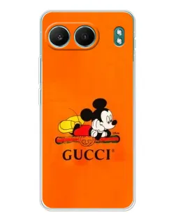 Чехол для OnePlus Nord 4 с картинкой «Микки Маус Gucci — оранж»