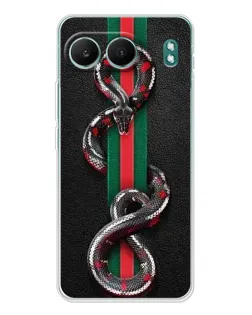 Чехол для OnePlus Nord 4 с картинкой «Gucci — змея на полосе»
