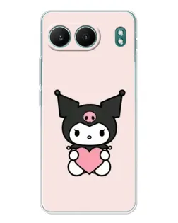 Чехол для OnePlus Nord 4 с картинкой «Kuromi и сердце»