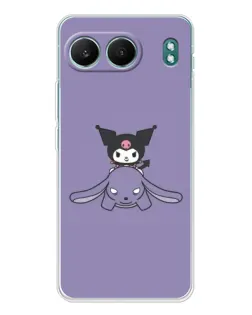 Чехол для OnePlus Nord 4 с картинкой «Kuromi на лиловом фоне»