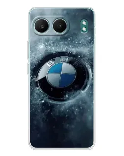 Чехол для OnePlus Nord 4 с картинкой «Логотип BMW — лед»