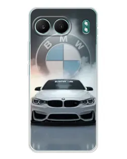 Чехол для OnePlus Nord 4 с картинкой «BMW в белом дыму»