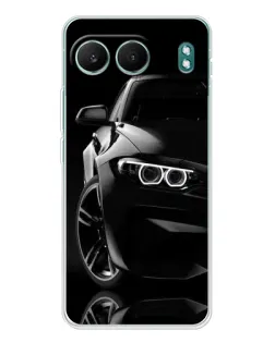 Чехол для OnePlus Nord 4 с картинкой «Черная BMW — профиль»