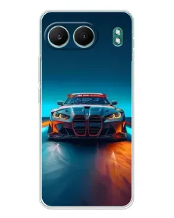 Чехол для OnePlus Nord 4 с картинкой «BMW — огни неона»