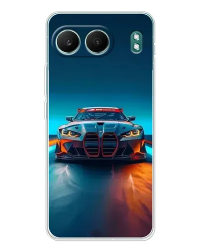 Чехол для OnePlus Nord 4 с картинкой «BMW — огни неона» Чехол для OnePlus Nord 4 с картинкой «BMW — огни неона»