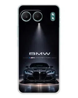 Чехол для OnePlus Nord 4 с картинкой «BMW сквозь ночной город»