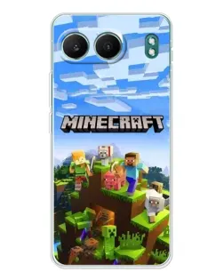 Чохол для OnePlus Nord 4 з картинкою «Minecraft класичний світ»