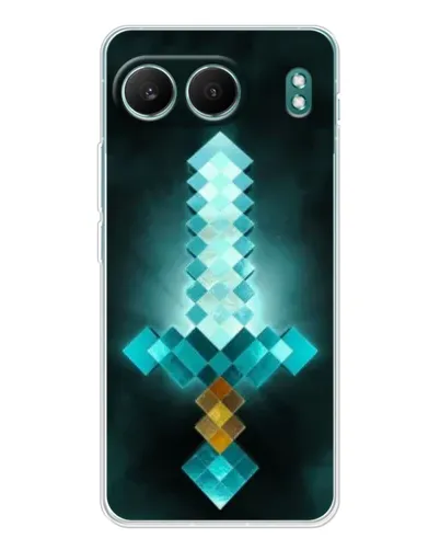 Чехол для OnePlus Nord 4 с картинкой «Алмазный меч неон» Чехол для OnePlus Nord 4 с картинкой «Алмазный меч неон»