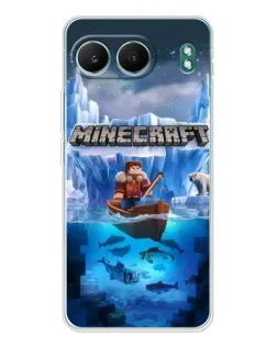 Чохол для OnePlus Nord 4 з картинкою «Minecraft льодянийсвіт»