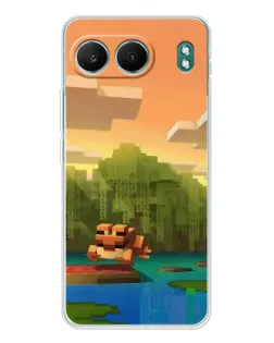 Чохол для OnePlus Nord 4 з картинкою «Майнкрафт захід сонця»