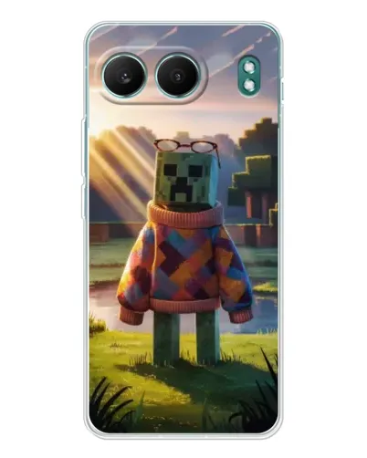 Чехол для OnePlus Nord 4 с картинкой «Крипер в свитере» Чехол для OnePlus Nord 4 с картинкой «Крипер в свитере»