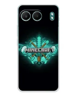Чохол для OnePlus Nord 4 з картинкою «Minecraft Diamond лого»