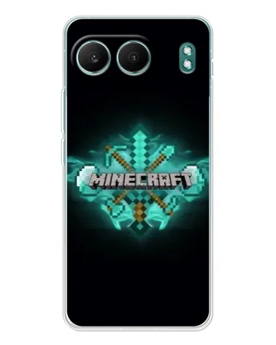 Чехол для OnePlus Nord 4 с картинкой «Minecraft Diamond лого» Чехол для OnePlus Nord 4 с картинкой «Minecraft Diamond лого»