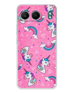 Чехол для OnePlus Nord 4 с картинкой «Unicorn паттерн розовый» Чехол для OnePlus Nord 4 с картинкой «Unicorn паттерн розовый»