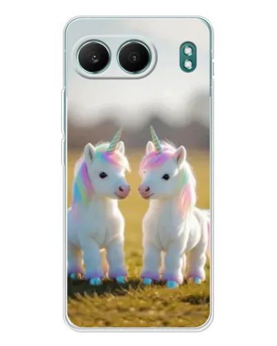 Чехол для OnePlus Nord 4 с картинкой «Пара единорогов»