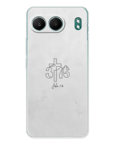 Чехол для OnePlus Nord 4 с картинкой «Иоанна 3:16 Крест»