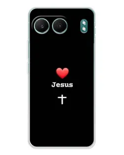 Чехол для OnePlus Nord 4 с картинкой «Сердце - Jesus»