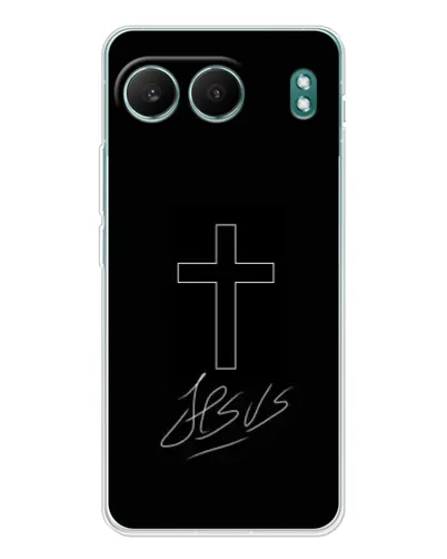 Чехол для OnePlus Nord 4 с картинкой «Графический крест Jesus» Чехол для OnePlus Nord 4 с картинкой «Графический крест Jesus»