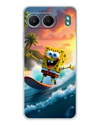Чехол для OnePlus Nord 4 с картинкой «Губка Боб серфингист»