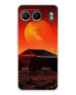 Чехол для OnePlus Nord 4 с картинкой «Cybertruck на Марсе»