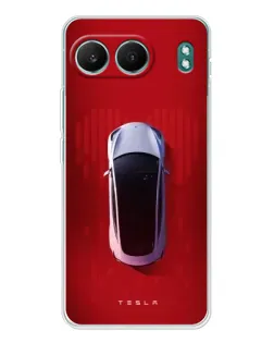Чехол для OnePlus Nord 4 с картинкой «Tesla Top View»