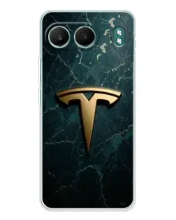 Чехол для OnePlus Nord 4 с картинкой «Мраморная Tesla Gold»
