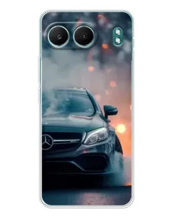 Чехол для OnePlus Nord 4 с картинкой «Mercedes — ночной город»