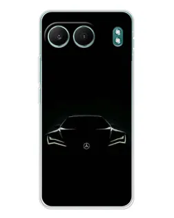 Чехол для OnePlus Nord 4 с картинкой «Mercedes — силуэт авто» Чехол для OnePlus Nord 4 с картинкой «Mercedes — силуэт авто»