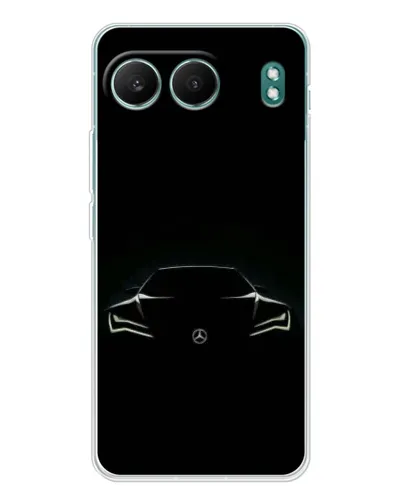 Чехол для OnePlus Nord 4 с картинкой «Mercedes — силуэт авто» Чехол для OnePlus Nord 4 с картинкой «Mercedes — силуэт авто»