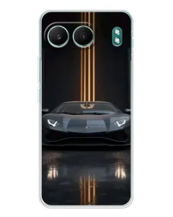 Чехол для OnePlus Nord 4 с картинкой «Lamborghini золотые линии»