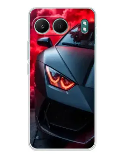 Чехол для OnePlus Nord 4 с картинкой «Lamborghini красное сияние»