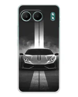 Чехол для OnePlus Nord 4 с картинкой «Lamborghini симметрия дорог»