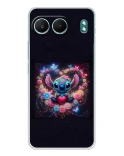 Чехол для OnePlus Nord 4 с картинкой «Stitch в цветах»