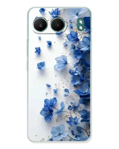 Чехол для OnePlus Nord 4 с картинкой «Голубой цветочный каскад» Чехол для OnePlus Nord 4 с картинкой «Голубой цветочный каскад»