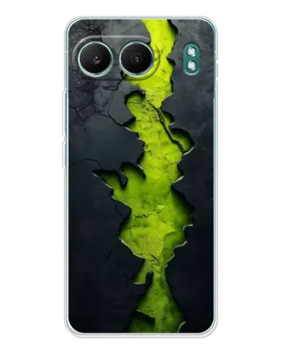 Чехол для OnePlus Nord 4 с картинкой «Салатовый разлом скалы»