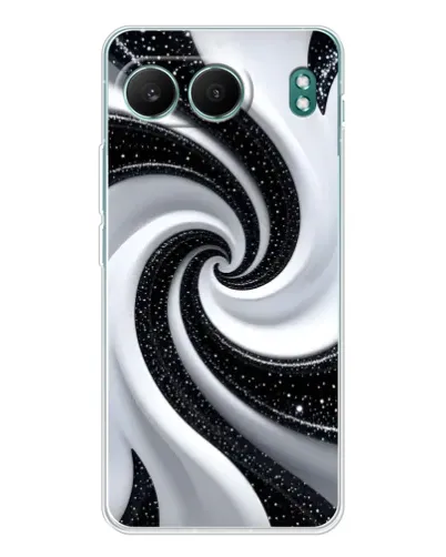 Чехол для OnePlus Nord 4 с картинкой «Черно-белая спираль»