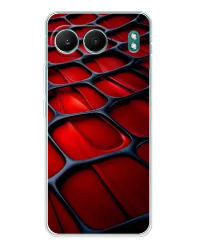 Чехол для OnePlus Nord 4 с картинкой «Красная глянцевая сетка»