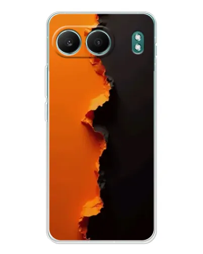 Чехол для OnePlus Nord 4 с картинкой «Оранжевый разлом»