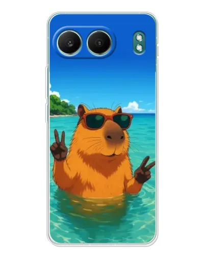 Чехол для OnePlus Nord 4 с картинкой «Морская капибара» Чехол для OnePlus Nord 4 с картинкой «Морская капибара»