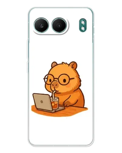 Чехол для OnePlus Nord 4 с картинкой «Капибара с ноутбуком» Чехол для OnePlus Nord 4 с картинкой «Капибара с ноутбуком»