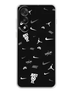 Чехол для OnePlus Nord 5 с картинкой «Nike Black Pattern» Чехол для OnePlus Nord 5 с картинкой «Nike Black Pattern»