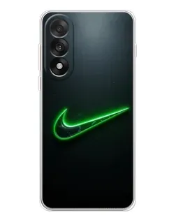 Чехол для OnePlus Nord 5 с картинкой «Неоновый контур Nike»