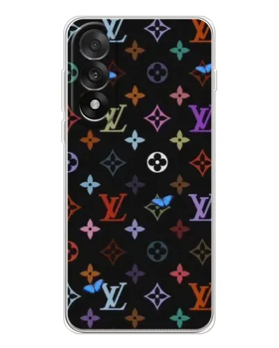 Чехол для OnePlus Nord 5 с картинкой «Цветная монограмма LV»